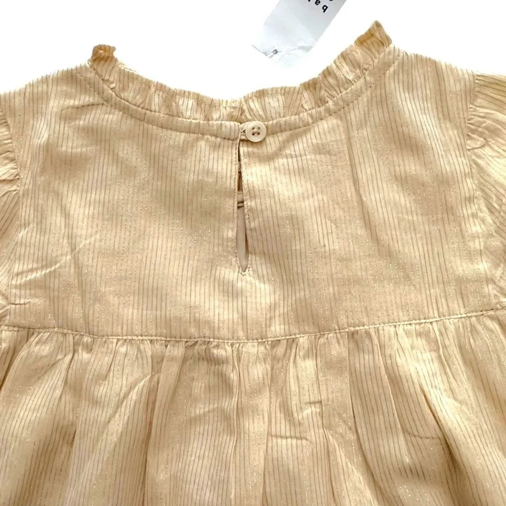 GAP Kids | Creme Brulee Beige |  SMOCKED TOP